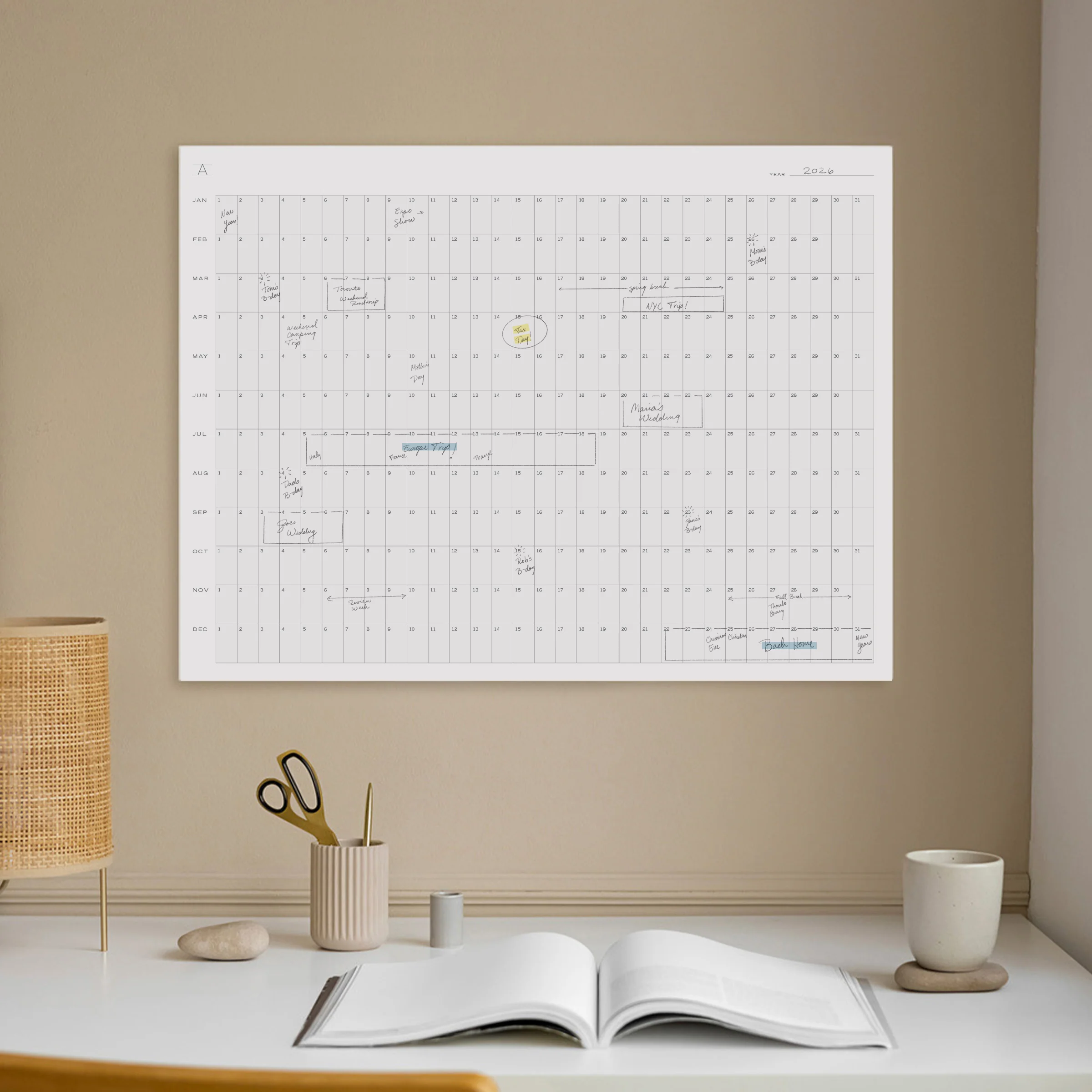 Undated Annual Planning Calendar - Image 5